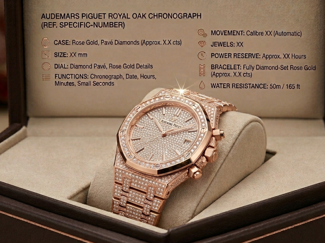 Royal Oak Rose Gold Diamond